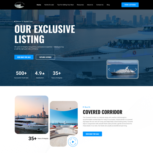 Yacht design with the title 'NASHVILLE YACHT v2'