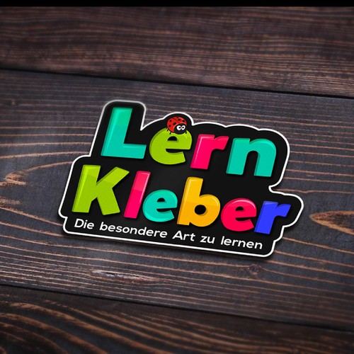 Sticker logo with the title 'Lern Kleber'