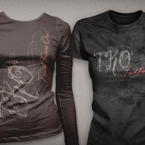 Abstract t-shirt with the title 'TKO'