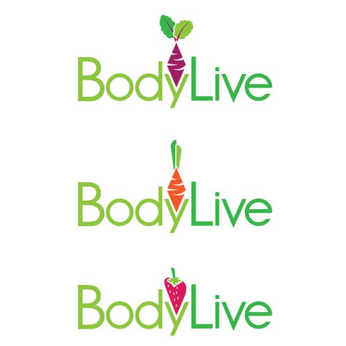 Strawberry logo with the title 'BodyLive'