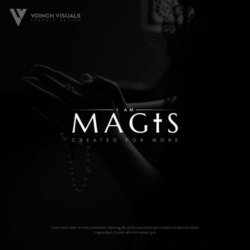 Ministry logo with the title 'I Am Magis logo concept'