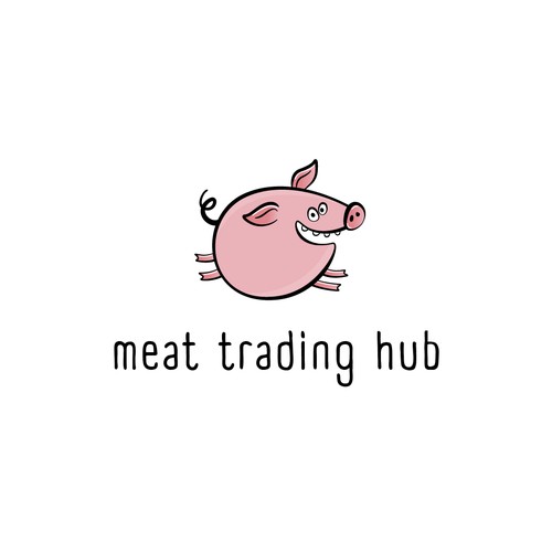 Cute brand with the title 'logo for Meat trading hub'