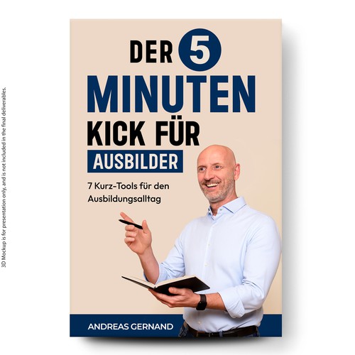 Trainer design with the title '5 minuten-kick fur ausbilder'
