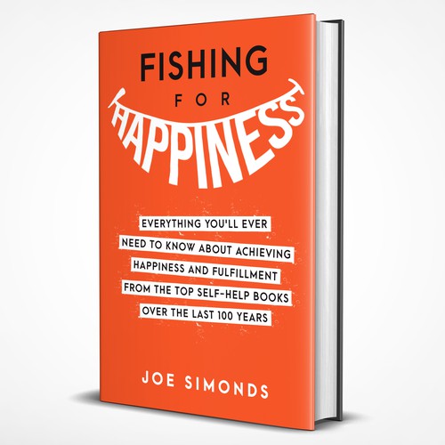 Happiness design with the title 'Book cover for "Finding Happiness"'