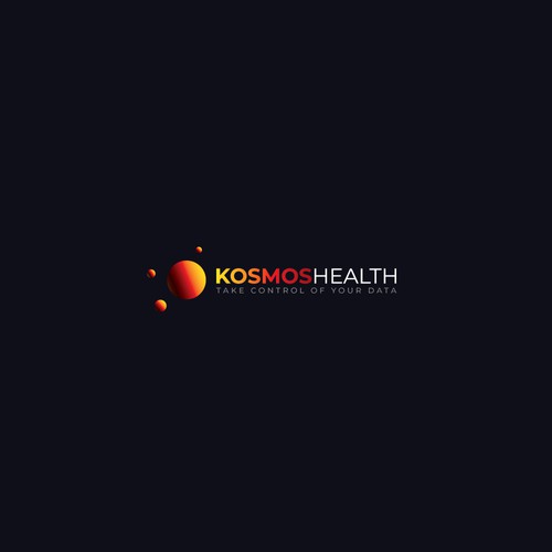 Cosmic logo with the title 'Logo concept for KOSMOS HEALTH'
