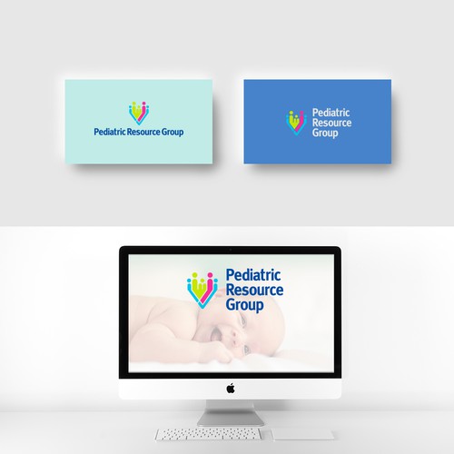 Caring logo with the title 'Fun, professional logo for a medical resource company'