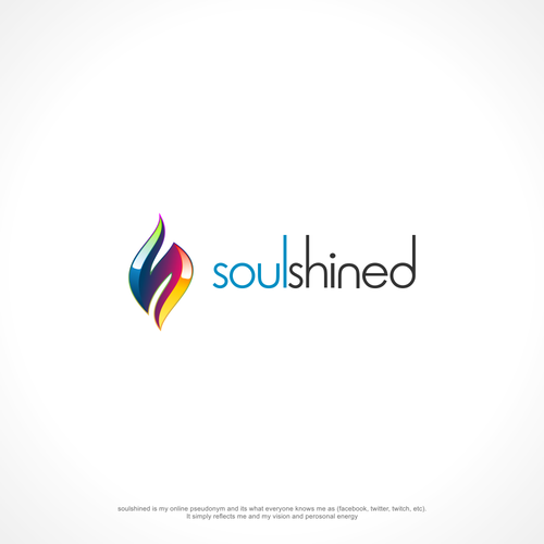 Social networking design with the title 'SoulShined Logo Design'