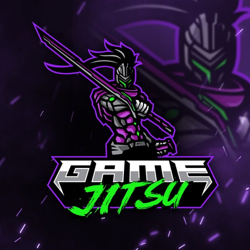 Cyberpunk logo with the title 'Gamejitsu'