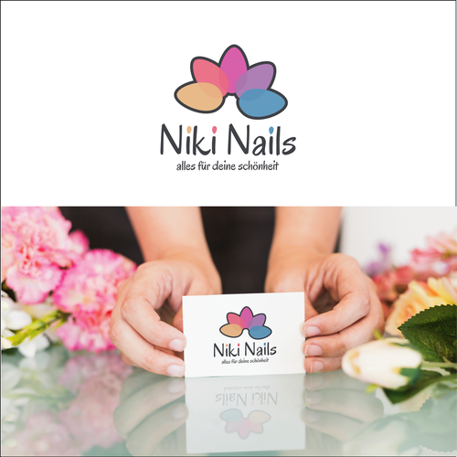 Nail logo with the title 'Niki-Nails'