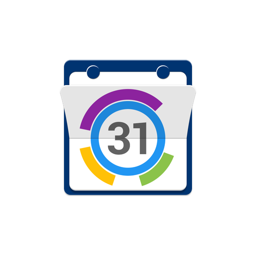 Calendar design with the title 'Android Calendar App Icon'