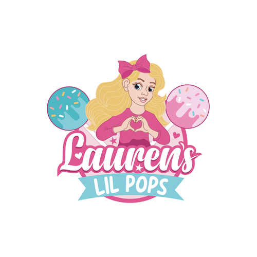 Boy and girl logo with the title 'Cute logo '