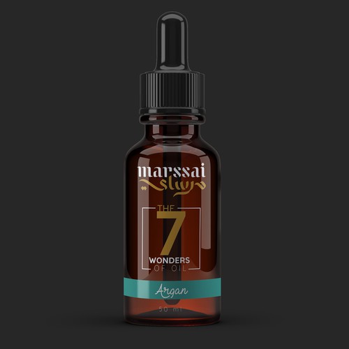 Oil label with the title 'oil'