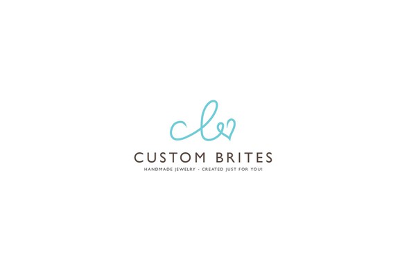 Lovely logo with the title 'Custom Brites Online Jewellery Shop'