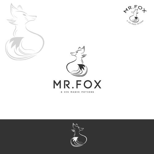 Mr. logo with the title 'LOGO DESIGN FOR MR FOX'