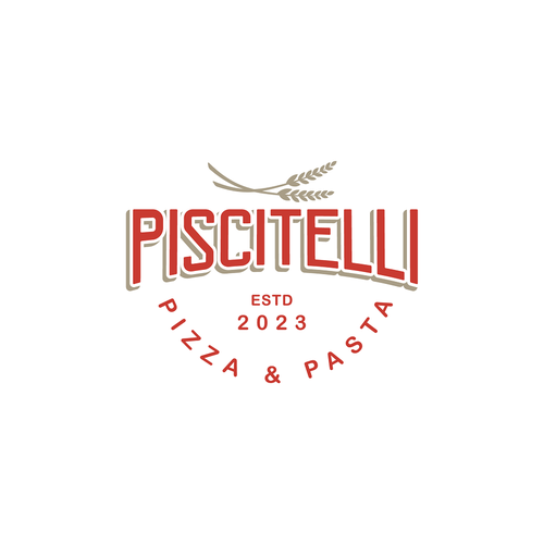 Pasta logo with the title 'Piscitelli Pizza & Pasta'