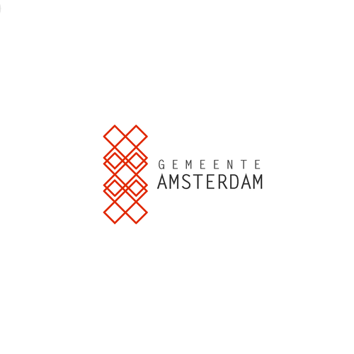 Complex logo with the title 'Community Contest: create a new logo for the City of Amsterdam'