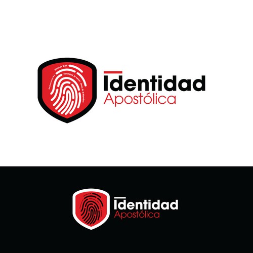 Fingerprint logo with the title 'Apostolic Identity'