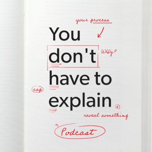 Poetry design with the title 'Poetry Podcast Cover Design'