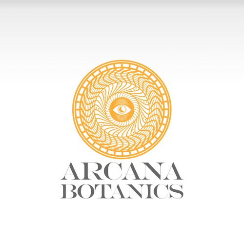 Medicinal logo with the title 'Arcana Botanics Logo'