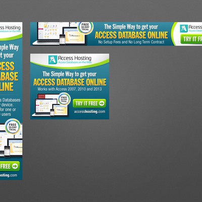 Banner Ad Design for Access Hosting Databases