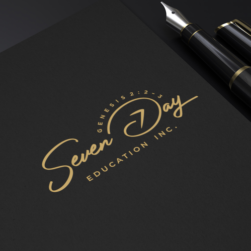 Education logo with the title 'Seven Day Education | Genesis'