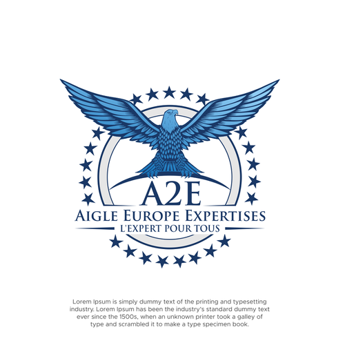 Eagle brand with the title 'Aigle Europe Expertises ou A2E'