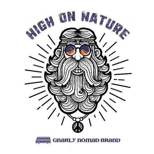 Nature t-shirt with the title 'High on Nature Version 1'
