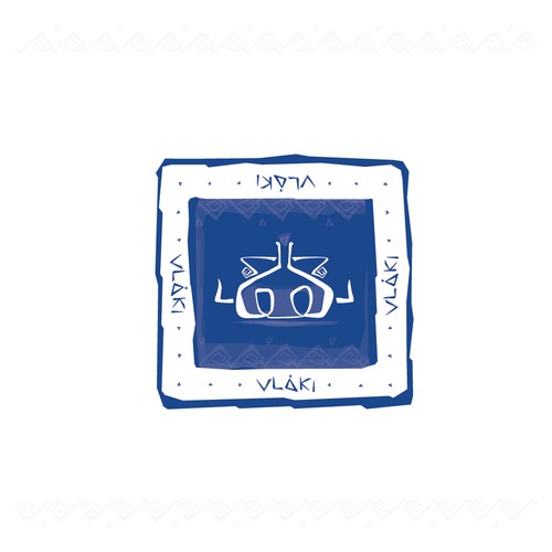 Greek logo with the title 'Vlaki'