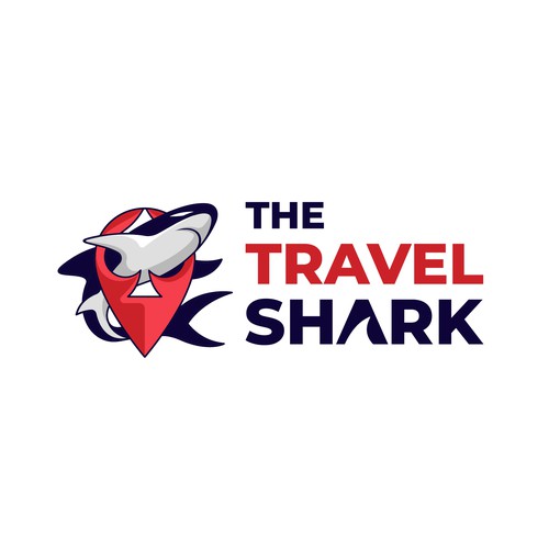 Location logo with the title 'The Travel Shark'