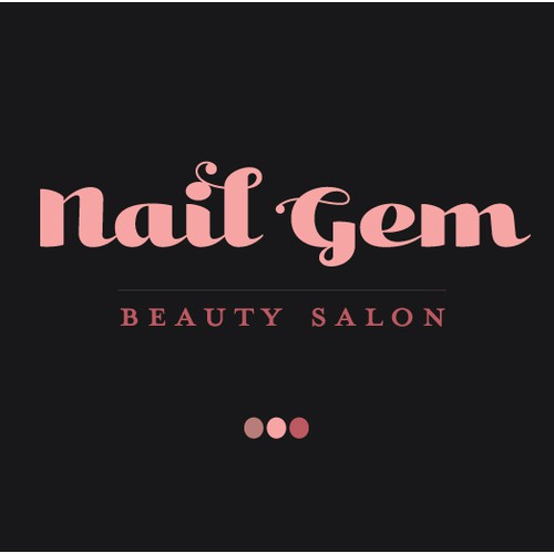 Cute nail logo with the title 'Logo Redesign for Nail Salon'