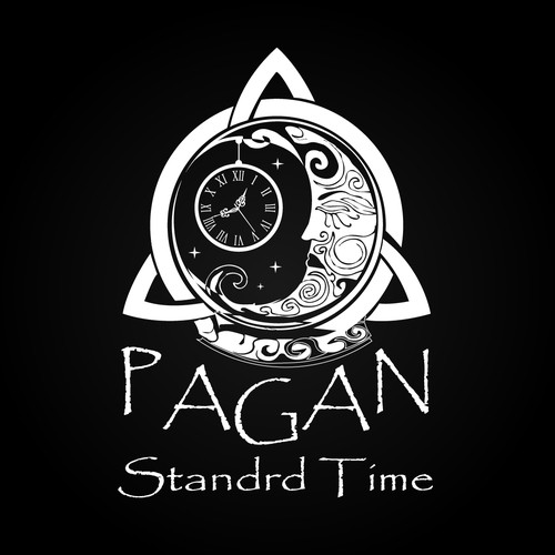 Clock logo with the title 'Logo for company Pagan Standard Time'