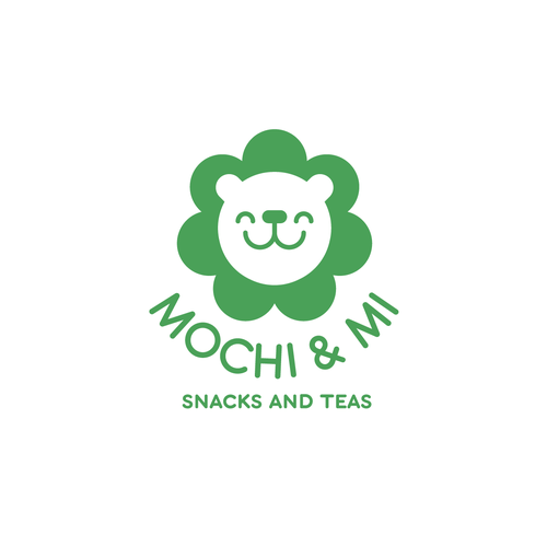 Asian food logo with the title 'Mochi Donuts Shop Logo'