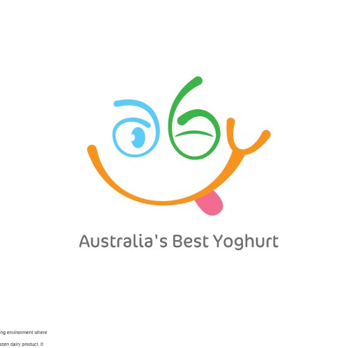 Caramel logo with the title 'Logo Design for Yoghurt Business'