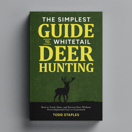 Sports book cover with the title 'The Simplest Guide to Whitetail Deer Hunting'