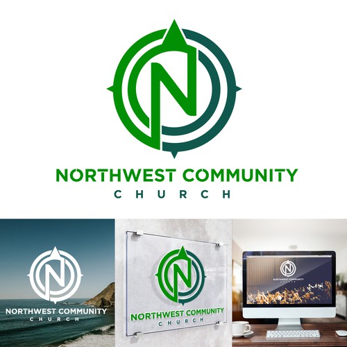 Jesus logo with the title 'Northwest Community Church Logo Design'