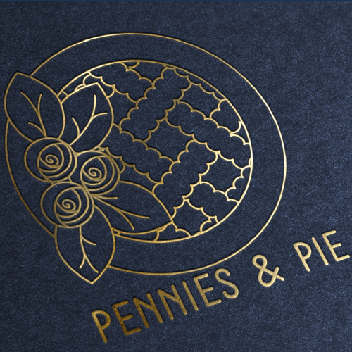 Pie design with the title 'Pie industries Logo'