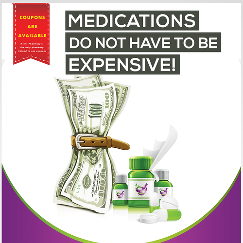 Coupon design with the title 'Holt's Coupon Poster'