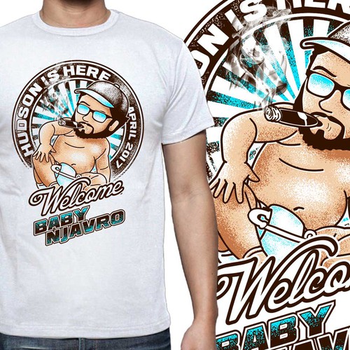 Vector design with the title 'Vector illustration for BABY NJAVRO'