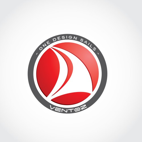 Sailing logo with the title 'Sails brand VENTOZ'