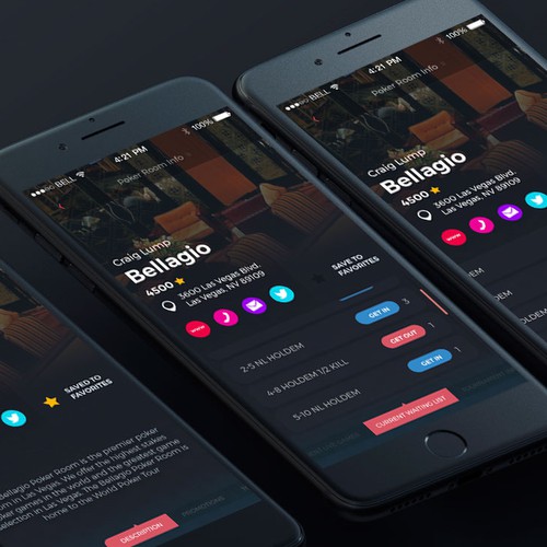 Casino design with the title 'FluxPoker'