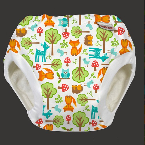 Fabric design with the title 'New textile print for Imse Vimse '