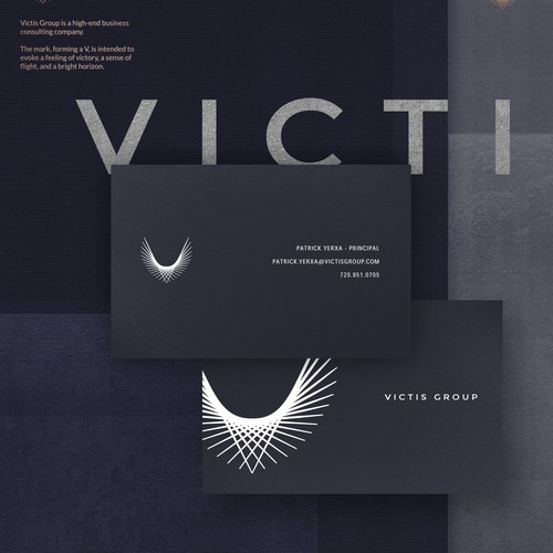 Contemporary design with the title 'Elegant geometric mark for a business consultancy'