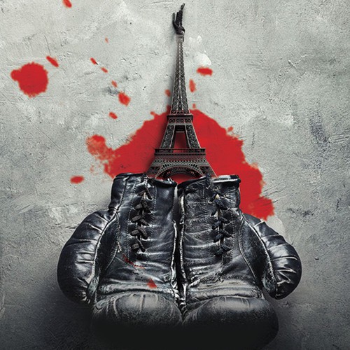 Paris book cover with the title 'Thriller book cover about boxing in Paris underground'