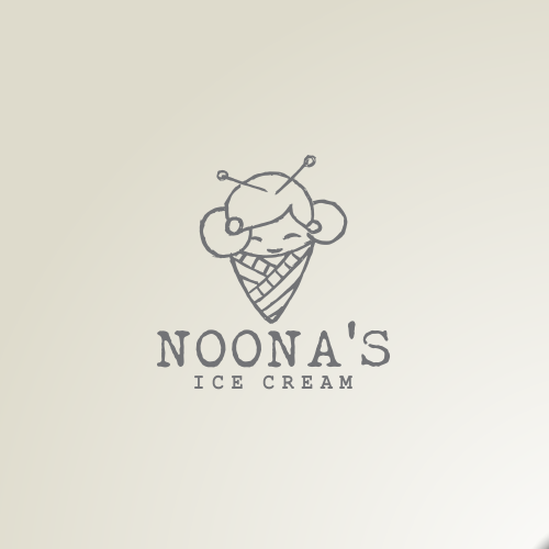 Smile brand with the title 'Feminine logo for Noona Ice cream'