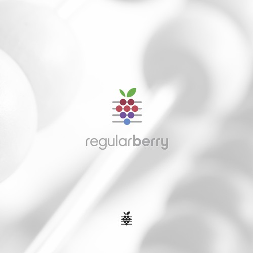 Fruit logo with the title 'Creative berry logo for math based apps'