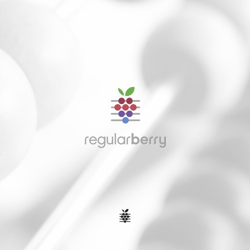 Education logo with the title 'Creative berry logo for math based apps'