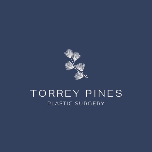 Coastal design with the title 'TORREY PINES'