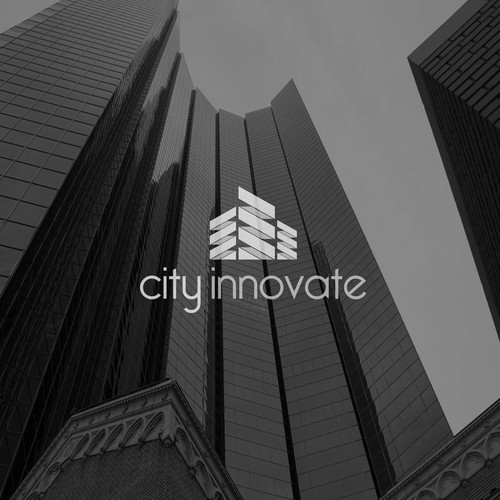 Futuristic brand with the title 'City Skyscraper'