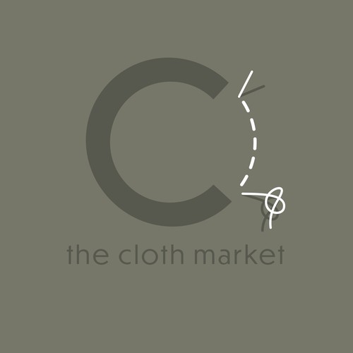 Clothing brand with the title 'sustainable fabrics logo'