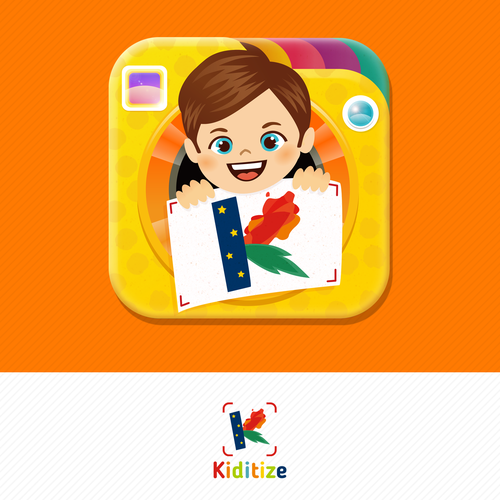 App icon logo with the title 'Kiditize app icon'